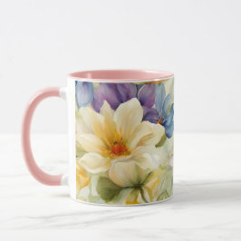 Taza Exquisitas Flores De Primavera Sofisticadas. Pintu