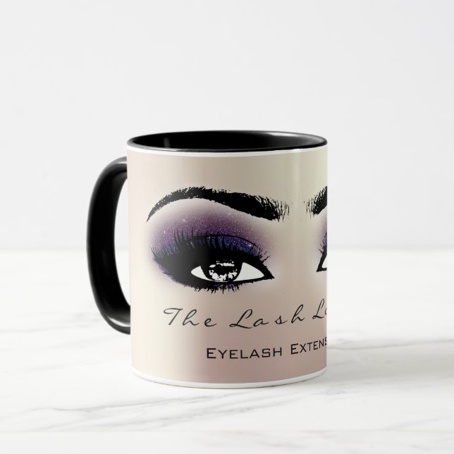 Taza Extensión de pestañas Estudio de maquillaje de ojo (Anverso izquierdo)
