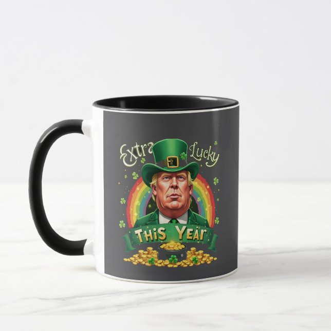 Taza Extra Suerte Este Año El Leopardo De Trump En St P (Izquierda)