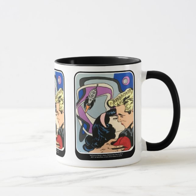 Taza Extracto atómico la pintura del beso adiós en a (Derecha)