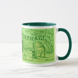 Taza Extracto de estanques con algunos científicos rane