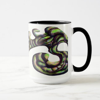 Taza extraña de la forma - verde