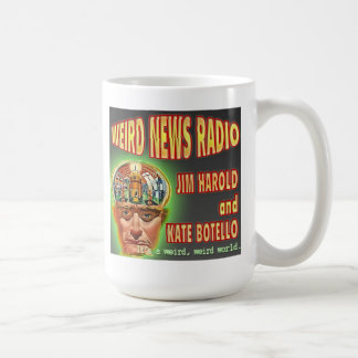 Taza extraña del logotipo de la radio de las
