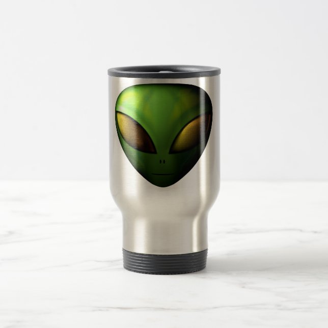 Taza extranjera verde del viaje (Centro)
