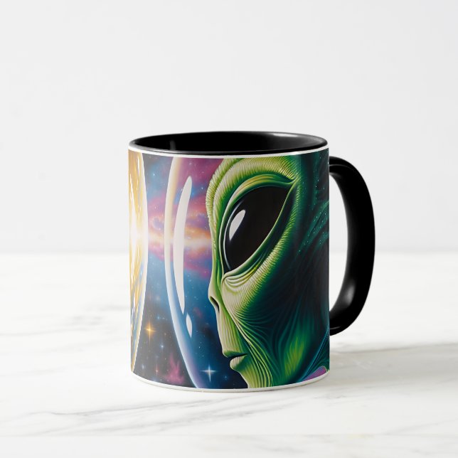 Taza Extranjero y astronauta en el espacio (Anverso derecho)