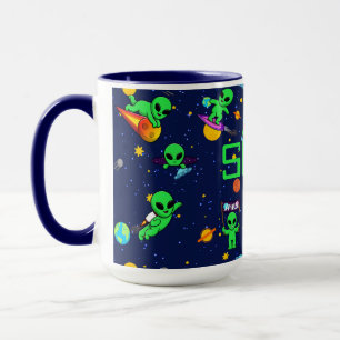 Taza Extranjeros personalizados en el espacio