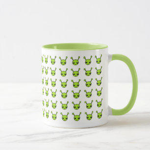 Taza Extranjeros verdes lindos