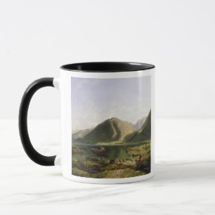 Taza Extremo del lago Lemán, 1835 (aceite en lona)