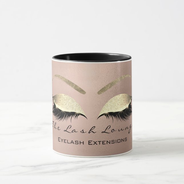 Taza Eyelash Extension Beauty Studio Coffe Eye Purpurin (Centro)