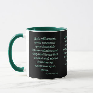 Taza Ezekiel 25:17 Biblia KJV Verse Two-Tone