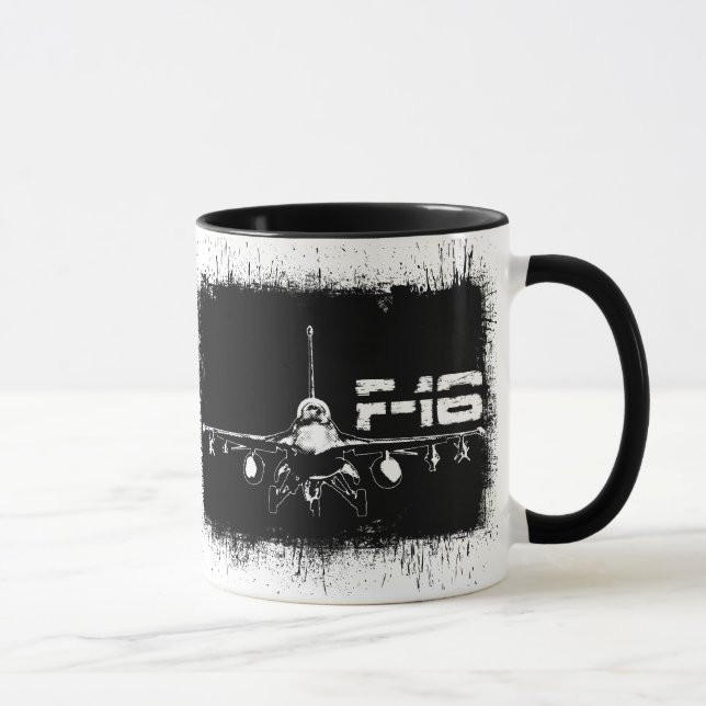 Taza F-16 Fighting Falcon 11 oz Ringer Mug (Derecha)