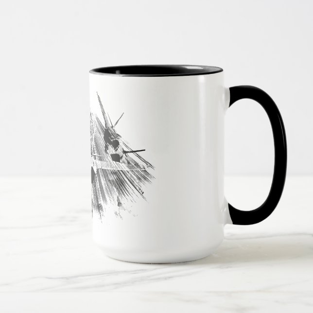 Taza F-35 Lightning II 15 oz Ringer Mug (Derecha)