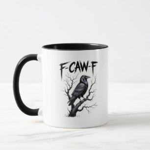 Taza F-Caw-F Cuervo Divertido Cuervo Temporada Espeluzn