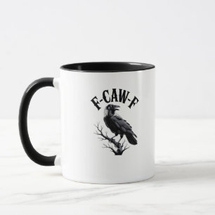 Taza F-Caw-F Cuervo Humor para Adultos Pájaro Divertido