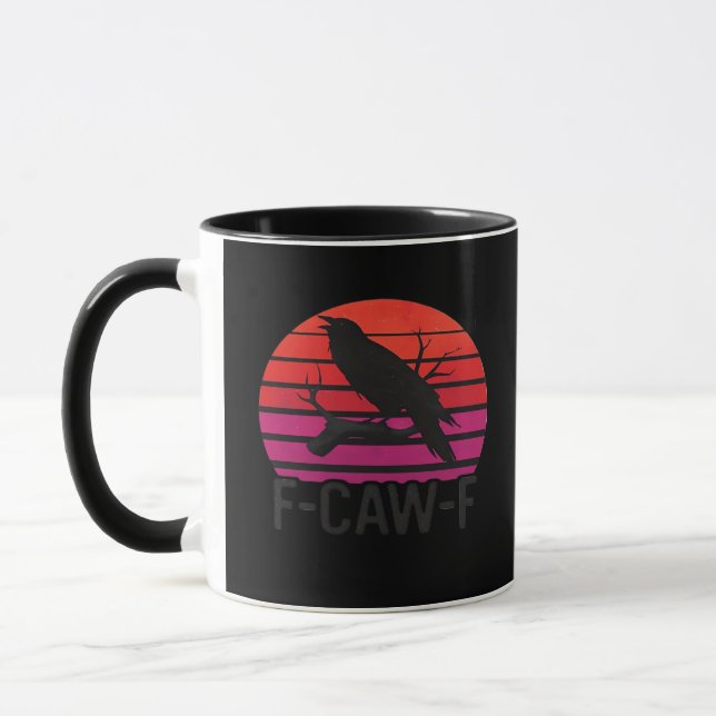 Taza F-Caw-F Funny Crow Classic Minimal Clean (Izquierda)
