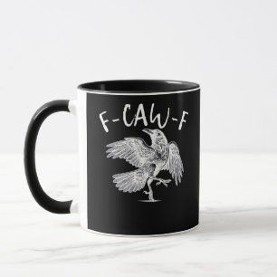 Taza F-Caw-F Gráfico Antiguo Cuervo