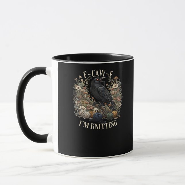 Taza F-Caw-F I'm Knitting Creative Casual (Izquierda)