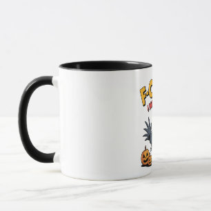 Taza F-Caw-F Me Refiero A Boo Gracioso Cráneo Halloween