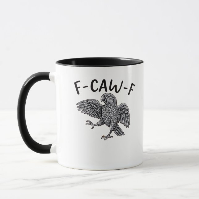 Taza F Caw F Minimal Clean Design (Izquierda)