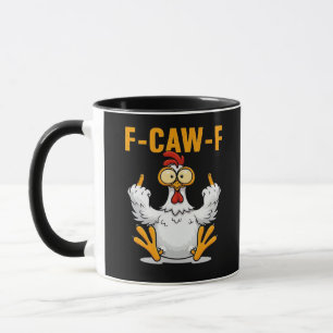 Taza F-Caw-F Pollo Clásico Divertido Moderno