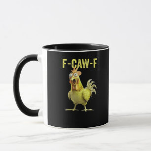 Taza F Caw F Pollo Divertido Clásico Creativo Casual