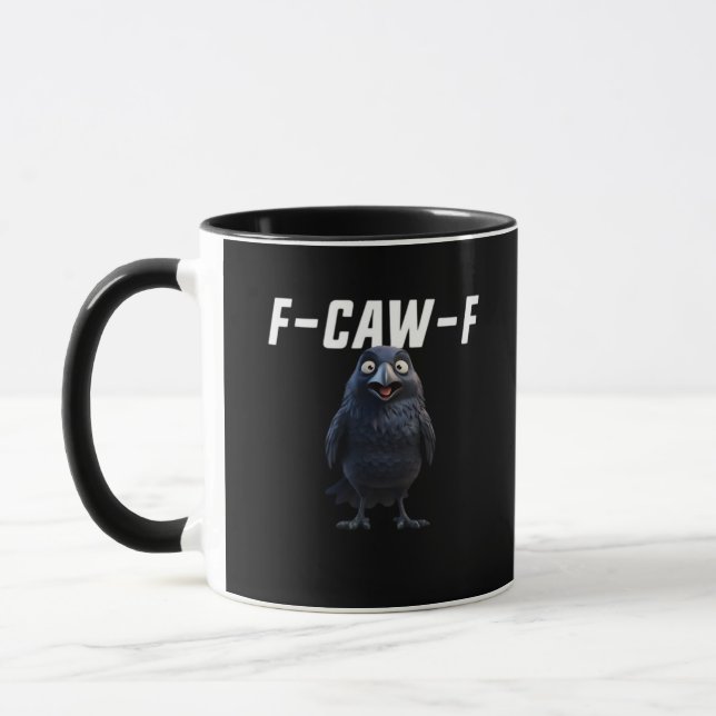 Taza F Caw F Raven Funny Gear Creative Style (Izquierda)