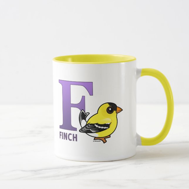 Taza F es para Finch (Derecha)