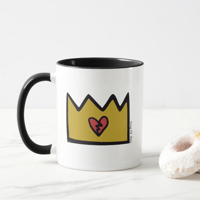 Taza F.I.O. “King of Pain” Mug Lovers  (Con donut)