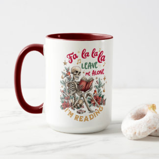 Taza Fa La La La Déjame Solo Estoy Leyendo