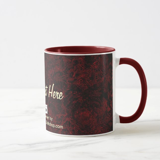 Taza Fabric, Su Texto Aquí (Derecha)