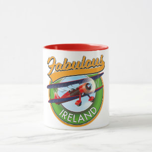 Taza fabuloso parche de Irlanda.