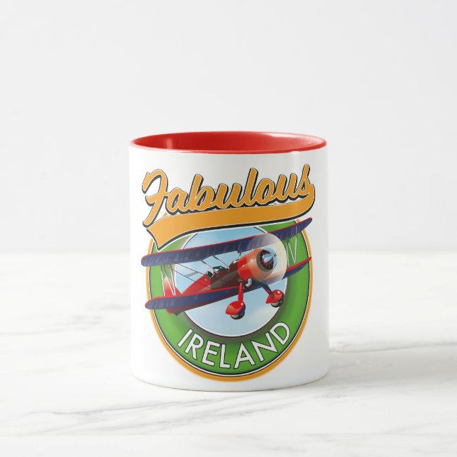 Taza fabuloso parche de Irlanda. (Centro)