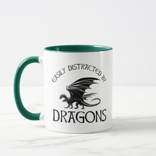 Taza Fácilmente Distrado Por Dragones (Izquierda)