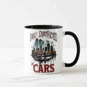 Taza Fácilmente distrado por los coches Racecar Street 