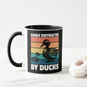 Taza Fácilmente Distraído Por Amante De Patos De Granja