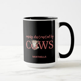 Taza FÁCILMENTE DISTRAÍDO POR COWS Vintage