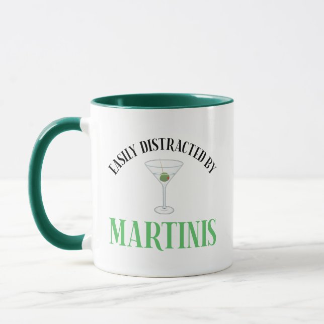 Taza Fácilmente Distraído Por Martinis (Izquierda)