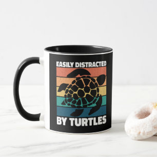 Taza Fácilmente Distraído Por Tortugas Animal Marino Di