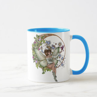 Taza Faery floral de la luna del KRW