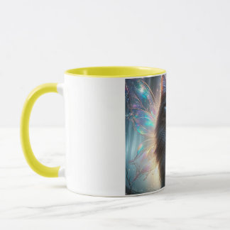 Taza Fairy Cat inspired by Irish Folklore Cait Sìth 