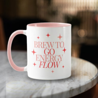 Taza Fairy Two Toned Brew To Go Energy Flow Coffee Mug