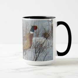 Taza Faisán Anillo-necked B23 en nieve