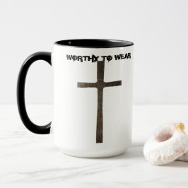Taza Faith Cross Armor - Vale La Pena Usar
