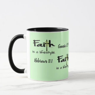 Taza "Faith is a Lifestyle" - Hot Beverage Cup / Mug