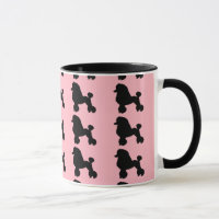 Falda de caniche rosado de los años 1950 inspirada