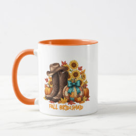 Taza Fall Bridesmaid Coffee Cup Gift