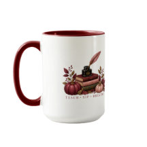 Fall Teacher Mug | Dark Academia Mindful Teacher G