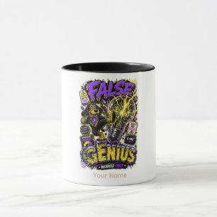 Taza Falso Genio Personalizado Divertido Sarcástico