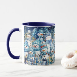 Taza Familia Cuadrillo Azul