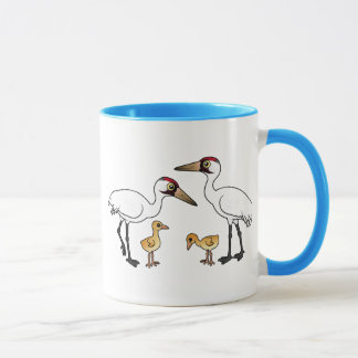 Taza Familia de la grúa que chilla